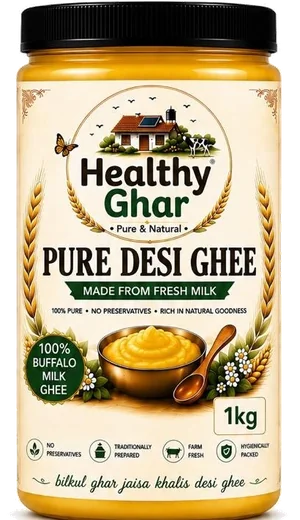 Healthy Ghar Pure Desi Ghee 900g jar